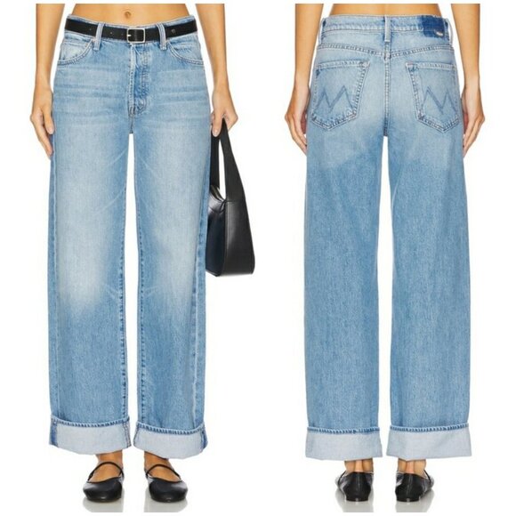 💕MOTHER SUPERIOR💕 The Dodger Button Hover Cuff Jeans ~ Funk N' Flair 28 NWOT - Picture 7 of 16